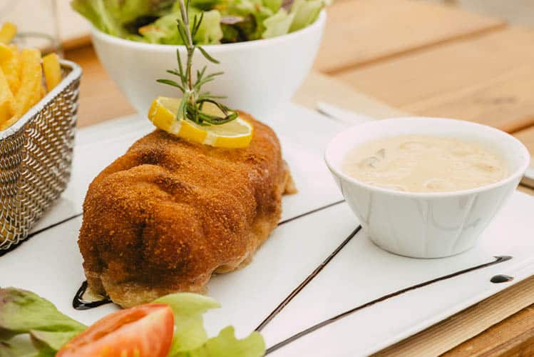 Cordon bleu de la Ferme des moines à Jungholtz